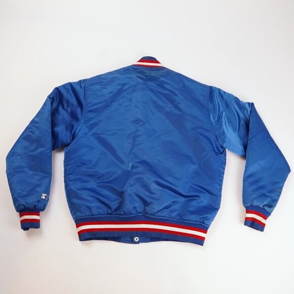 New England Patriots Satin Starter Bomber Jacket - Mens Medium - Vintage 80s/90s - Picture 2 of 11